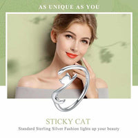 Sterling Cat Silver Ring-ring-Golonzo