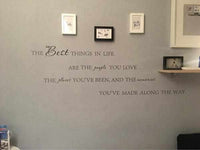 The Best Things In Life Vinyl wall decals-wall sticker-Golonzo