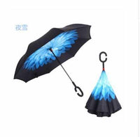 Reverse Folding Double Layer Umbrella-parasol and rain umbrella-Golonzo