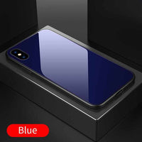 Glass Case For iPhone X - 9H Hardness Ultra Thin-Mobile Phone Case-Golonzo