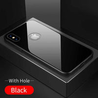 Glass Case For iPhone X - 9H Hardness Ultra Thin-Mobile Phone Case-Golonzo