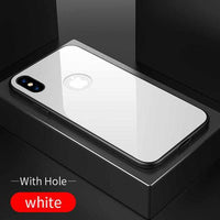 Glass Case For iPhone X - 9H Hardness Ultra Thin-Mobile Phone Case-Golonzo