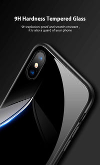 Glass Case For iPhone X - 9H Hardness Ultra Thin-Mobile Phone Case-Golonzo