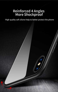 Glass Case For iPhone X - 9H Hardness Ultra Thin-Mobile Phone Case-Golonzo