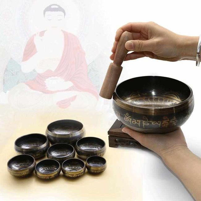 Tibetan Singing Bowl-Decorative Bowl-Golonzo