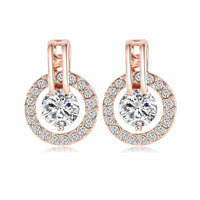 Wedding Rose Gold Color Necklace and Earring Set-Necklace-Golonzo