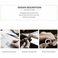 Silver Little Cat & Heart Ring-ring-Golonzo