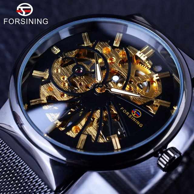 Forsining + Fashion Skeleton Model-Watch-Golonzo