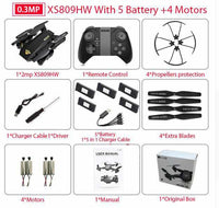 RC Mini Foldable Selfie Drone with Wifi-RC Helicopter and Drone-Golonzo