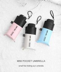 Pocket Mini Umbrella Anti UV Five-parasol and rain umbrella-Golonzo