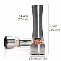 Premium Stainless Steel Salt And Pepper Grinder Set - Set Of 2-Salt and Pepper Shaker-Golonzo