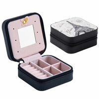 Women's Earring and Jewelry Case With Makeup Mirror-Jewelry Holders-Golonzo
