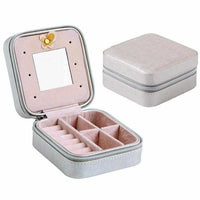Women's Earring and Jewelry Case With Makeup Mirror-Jewelry Holders-Golonzo