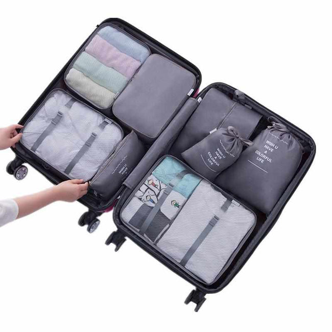 8Pcs Travel Bags Sets Waterproof Organizer-Packing Organizers-Golonzo