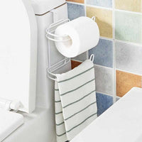 Iron 2 Layers Toilet Roll Paper Hooks-Toilet Paper Holders-Golonzo