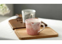 Handpainted Gold Monogram Natural Marble Porcelain Coffee Mug-Coffee and Tea Cups-Golonzo