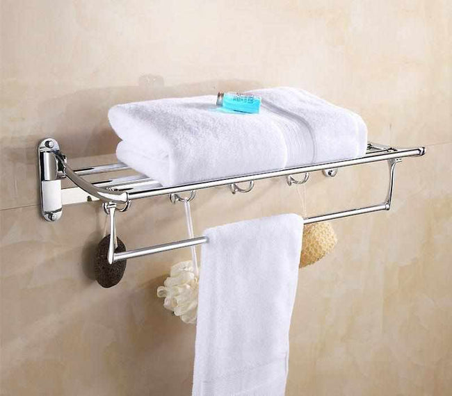 Shower room Chrome Towel Shelf-Towel Racks and Holder-Golonzo