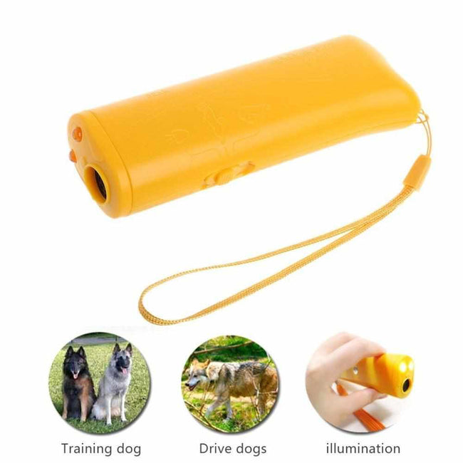 Anti Barking Ultrasonic Dog Training Device-Pet Training Clicker and Treat Dispenser-Golonzo