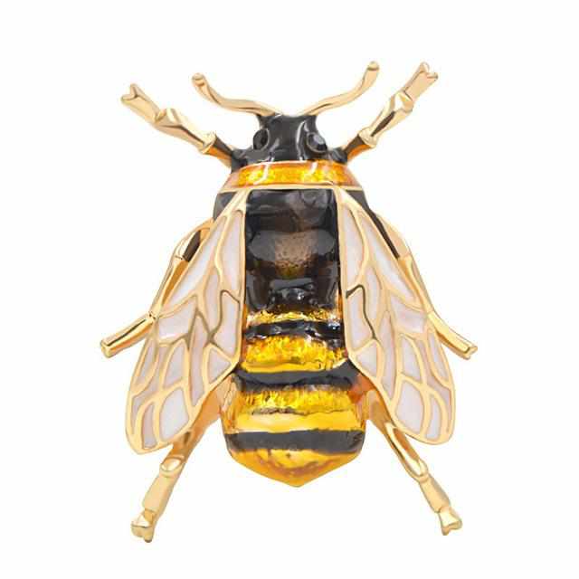 Cute Bee Brooch-Brooches & Lapel Pins-Golonzo
