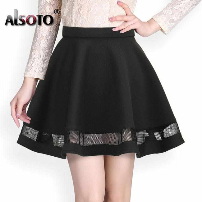 Fashion Grid Design Women's Skirt-Skirts-Golonzo