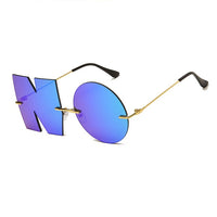 Fashion Letter NO Sunglasses Luxury Brand Designer Metal Sun glasses Ladies Trend Sunglass UV400-Sunglasses-Golonzo