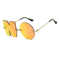 Fashion Letter NO Sunglasses Luxury Brand Designer Metal Sun glasses Ladies Trend Sunglass UV400-Sunglasses-Golonzo