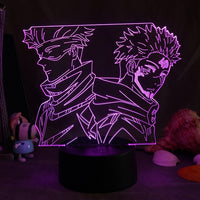 Anime Jujutsu Kaisen Night Light Decoration RGB 3D Lamp-Golonzo