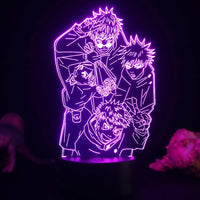 Anime Jujutsu Kaisen Night Light Decoration RGB 3D Lamp-LED Signs-Golonzo