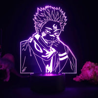 Anime Jujutsu Kaisen Night Light Decoration RGB 3D Lamp-Golonzo