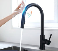Smart Touch Kitchen Faucets with Sensor-Faucets-Golonzo