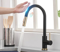 Smart Touch Kitchen Faucets with Sensor-Faucets-Golonzo