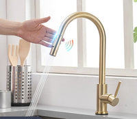 Smart Touch Kitchen Faucets with Sensor-Faucets-Golonzo