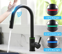 Smart Touch Kitchen Faucets with Sensor-Faucets-Golonzo
