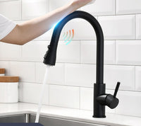 Smart Touch Kitchen Faucets with Sensor-Faucets-Golonzo