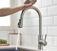 Smart Touch Kitchen Faucets with Sensor-Faucets-Golonzo
