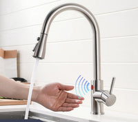 Smart Touch Kitchen Faucets with Sensor-Faucets-Golonzo