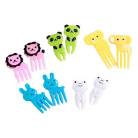 6/8/10pcs Mini Animal Fruit Fork-Forks-Golonzo