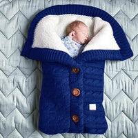 Sleeping Bag Outdoor Button Baby Knitted Sleeping Bag-Sleeping Bags-Golonzo