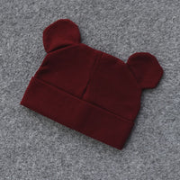 Baby Hat With Ears Cotton Warm Accessories Baby Girl Boy-baby and toddler outfits-Golonzo