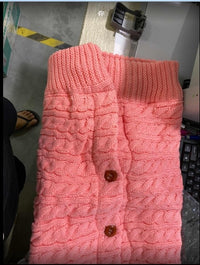 Sleeping Bag Outdoor Button Baby Knitted Sleeping Bag-Sleeping Bags-Golonzo