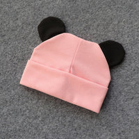 Baby Hat With Ears Cotton Warm Accessories Baby Girl Boy-baby and toddler outfits-Golonzo
