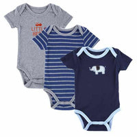 3PCS BABY BODYSUITS 100%Cotton - Infant Short Sleeve Clothing-baby and toddler outfits-Golonzo