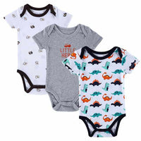3PCS BABY BODYSUITS 100%Cotton - Infant Short Sleeve Clothing-baby and toddler outfits-Golonzo