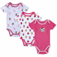 3PCS BABY BODYSUITS 100%Cotton - Infant Short Sleeve Clothing-baby and toddler outfits-Golonzo