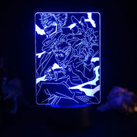 Anime Jujutsu Kaisen Night Light Decoration RGB 3D Lamp-Golonzo