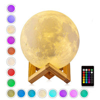 LED Night Light 3D Print Moon Lamp Rechargeable-LED Light Bulbs-Golonzo
