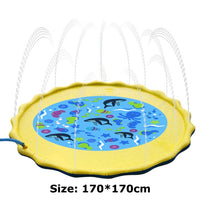 Water Mat Children's mat Summer Beach Inflatable Spray Water-Bath Mat and Rug-Golonzo