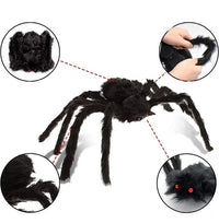 Halloween Giant Spider Huge Stretchy Cobwebs Terror Plush-Decor-Golonzo