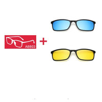 5 In 1 Polarized Sunglasses - Magnetic Clip On Glasses-Sunglasses-Golonzo