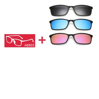 5 In 1 Polarized Sunglasses - Magnetic Clip On Glasses-Sunglasses-Golonzo